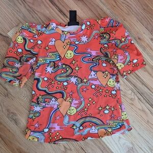 Nooworks puff sleeve top